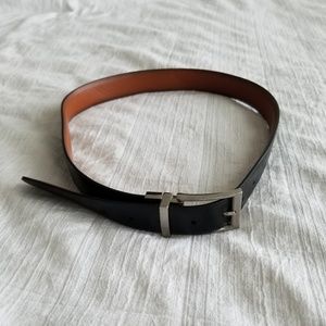 Fossil Black/Brown Reversible Belt NWOT